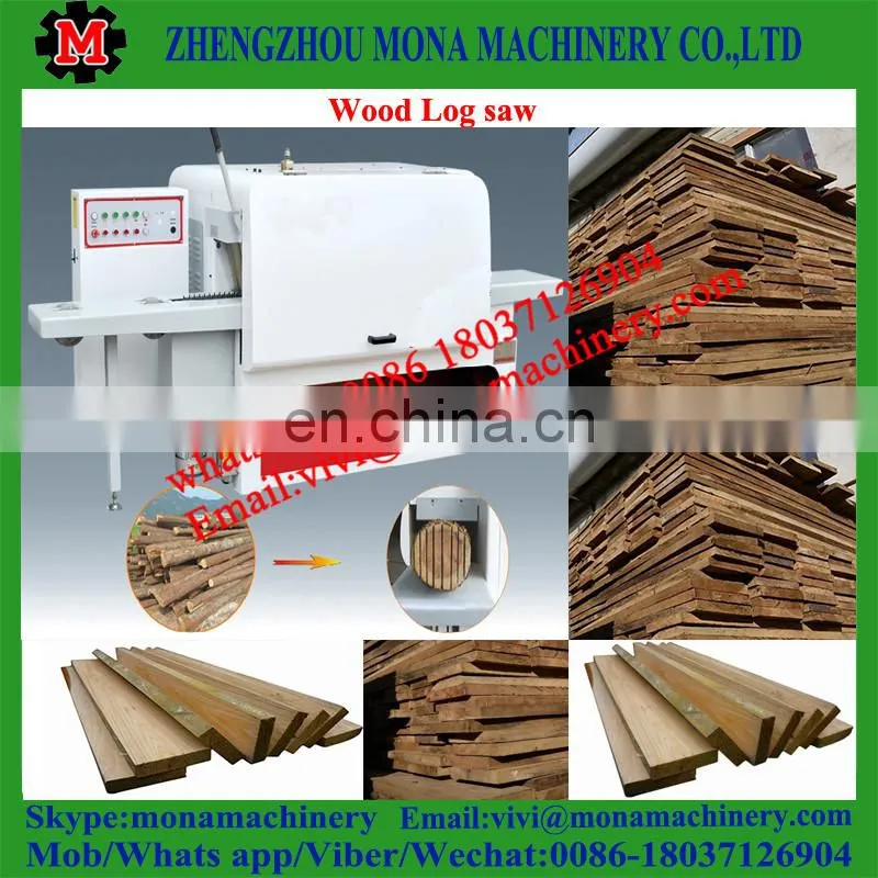 wood rip sawmill round multiple blade saw machine squared wood