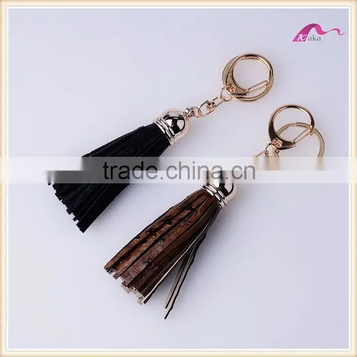 Promotional Custom Leather Tassel Keychain Manufacturers In China
