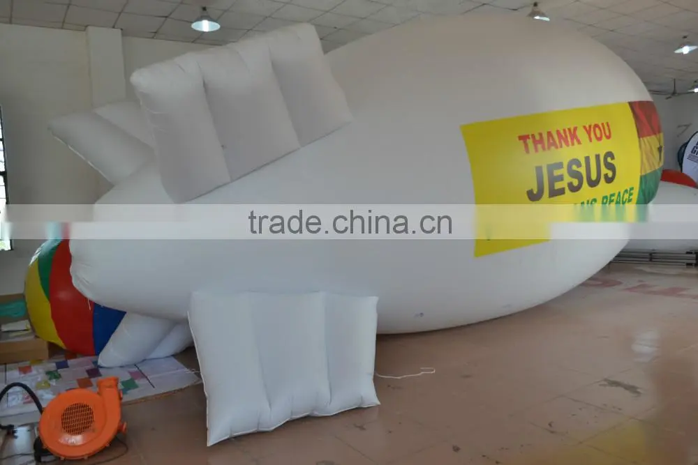 Longchuang Inflatable Giant PVC Advertising Activity Hot Popular Inflatable Helium Airplane Balloon