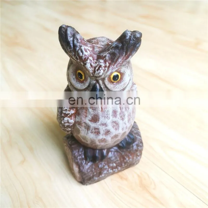 Garden decoration owl animal props artificial resin owl handicraft imitate model