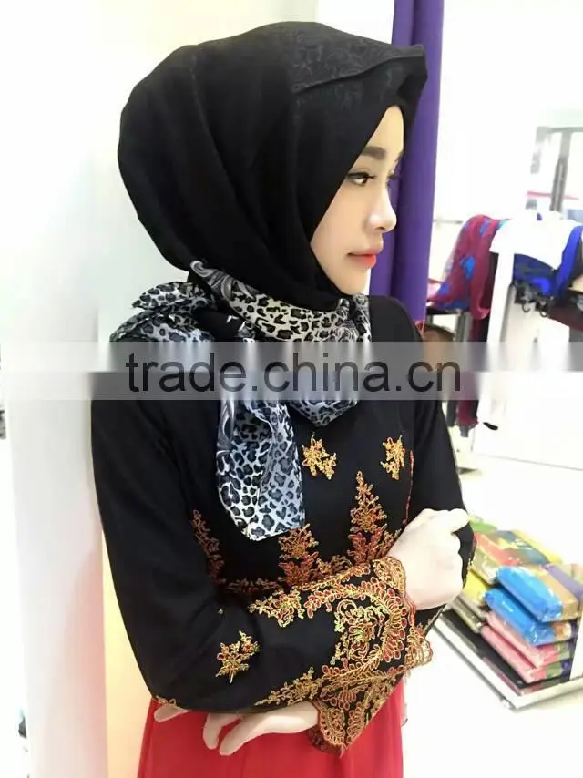 New 2015 110*110cm French cotton square islamic scarf