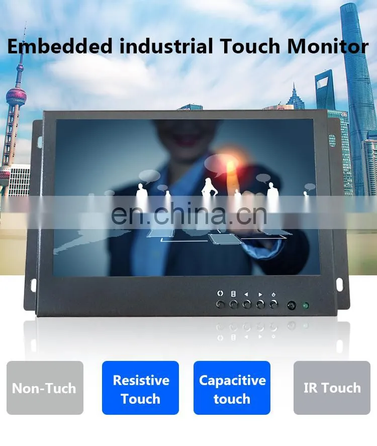 7inch Metal Case Monitor Open frame LCD Monitor HDMI/VGA/AV/BNC 8" 10.4" 12"