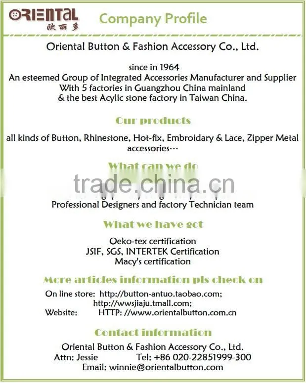 Factory price colorful silk-screen finish women coats button
