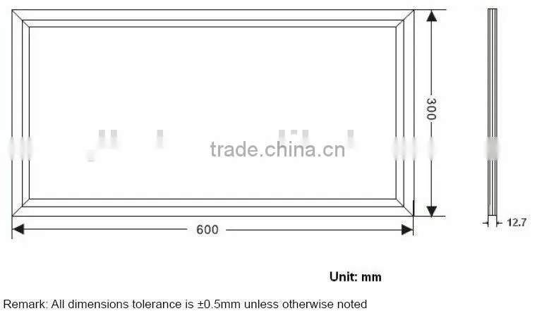 300*600 Dimmable CE and RoHS Approved Build LED Light Panels