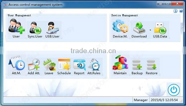 Factory Price Spanish Biometric Finger Print RFID Time Attendance Terminal with free cards