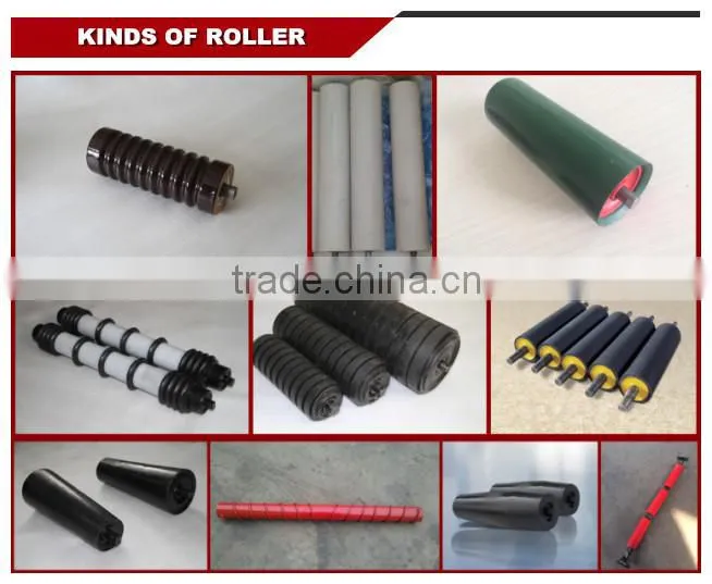 overhead trolley conveyor with rubber lagging pulley and gear box