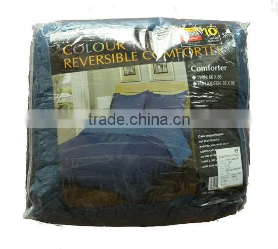 SOLID MICROFIBRE REVERSIBEL COMFORTER