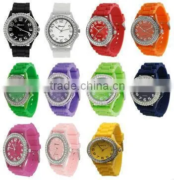silicone hologram wristwatch for gifts