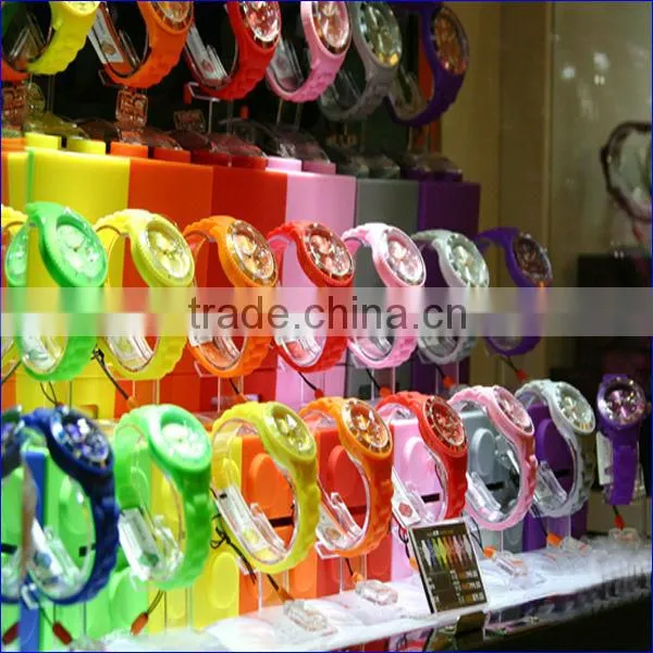custom Plastic watch slap watch transparent plastic watch