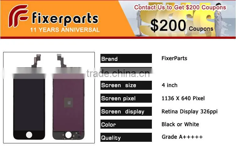 Best price screen for iphone 5s lcd screen with fast ship