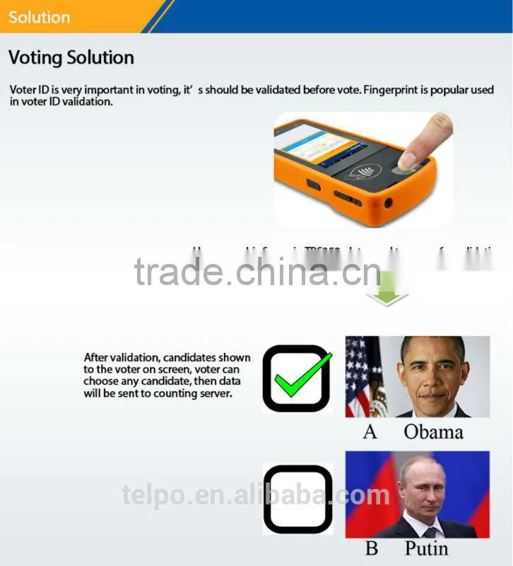 Telpo TPS350 3g wifi rfid mobile