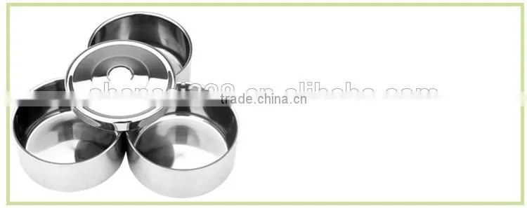 stainless steel color 2 layers hot lunch box/ insulated tiffin hand pot/ food carrier