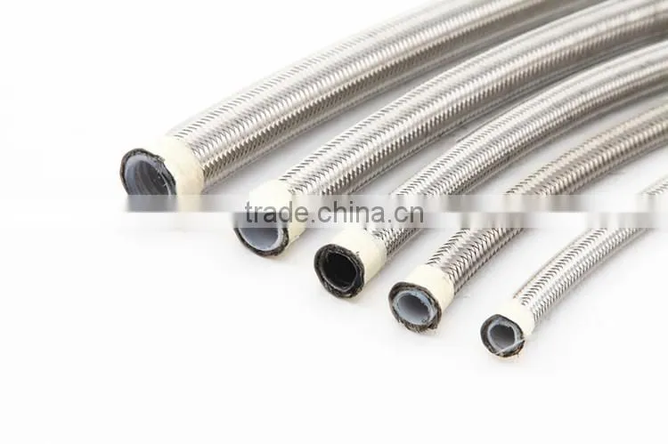 Resistant Corrosion 3/16" PTFE Stainless Hose