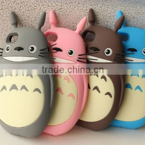 Fashion 3D Totoro Case For iPhone 5s ,for iPhone 5s Silicone Phone Cases