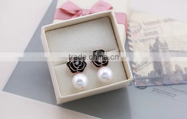 White Freshwater Pearl Stud Earrings Fashion Ladies Earrings Jewelry
