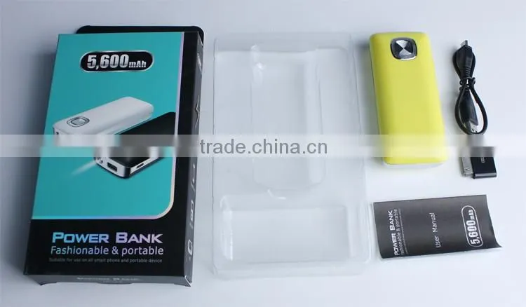 Portable battery charger 5200mAh power bank