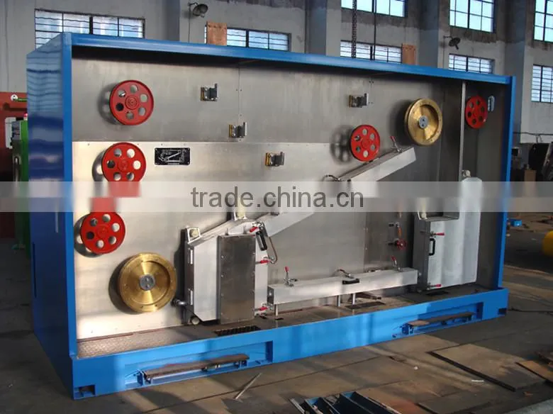 9 Draft Bare copper wire cable drawing machine with online annealer -high productivity