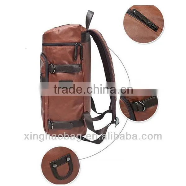 Urban elements twill PU leather men's bag travel