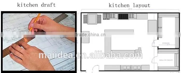 Shinny color wood kitchen cabinet Approved ISO SGS UL