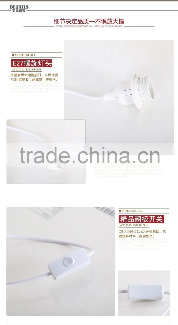 2016 LED Wooden table Light JK-879-13 Simple Table Lamp Hotel Bedside Table Lamp