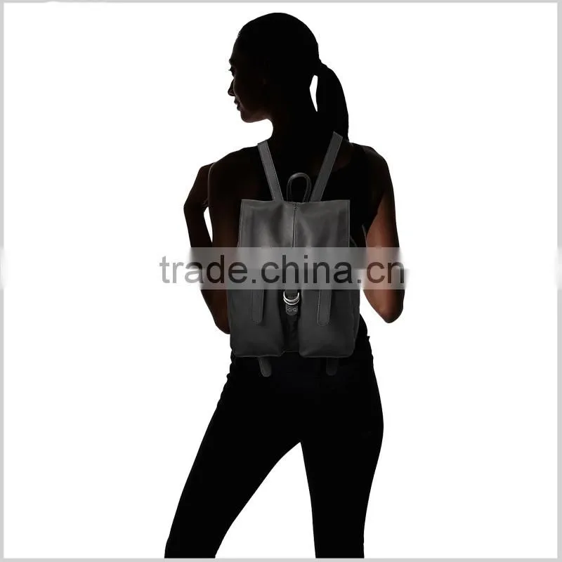 wholesale high quality fashion girls backpack female leather backpack