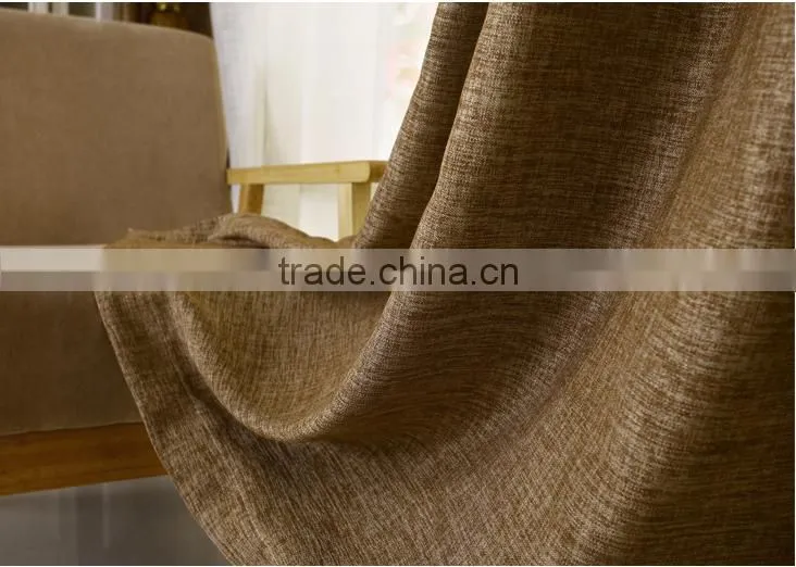cheap curtain fabric 100% Linen blackout curtain fabric fabric for curtains
