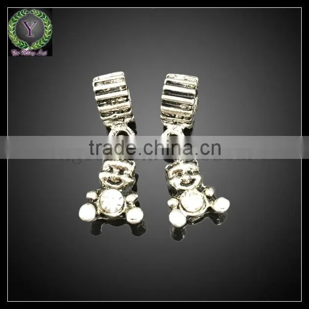 bear shape zinc alloy pendant,metal keychain,metal tag