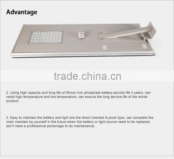 GH-SRL 050 Eco-friendly 50W/60W solar street garden light IP65
