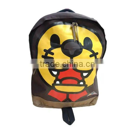 2016 New Arrival Products Bros Baby Lion Head Printed Waterproof Nylon School Backpack