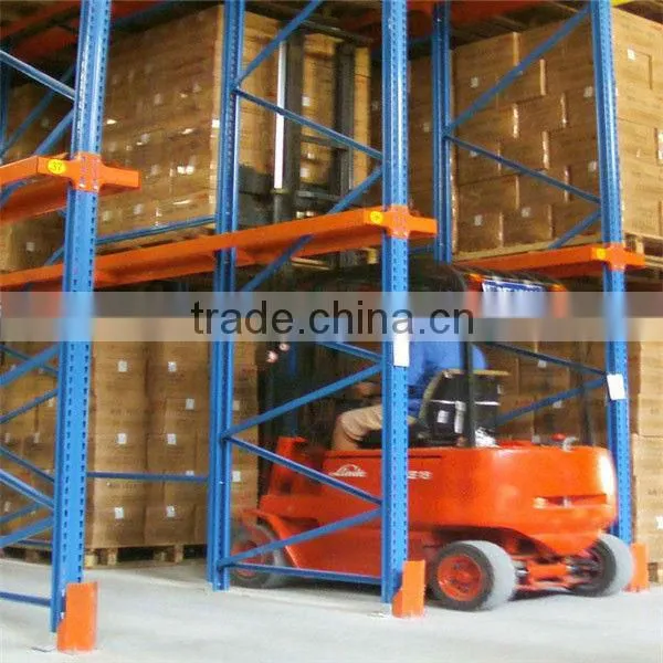 high density storage first-in-last-out warehouse drive in racking