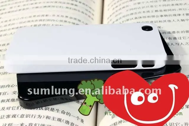 Clear sublimation Cover Case for iPhone 4s 4gs . Untransparent White color