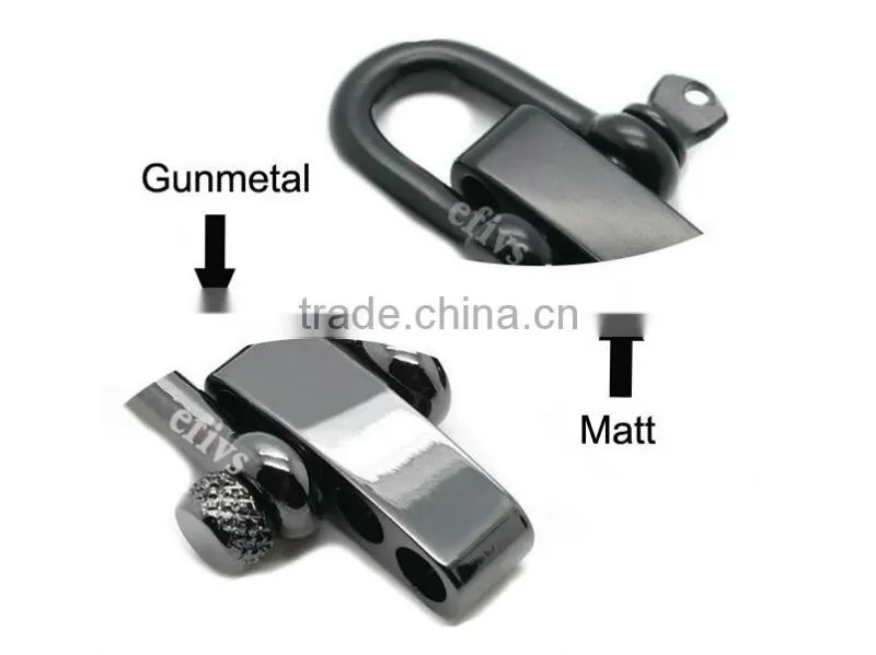 New fashion 4mm shackle for survival kit bracelet
