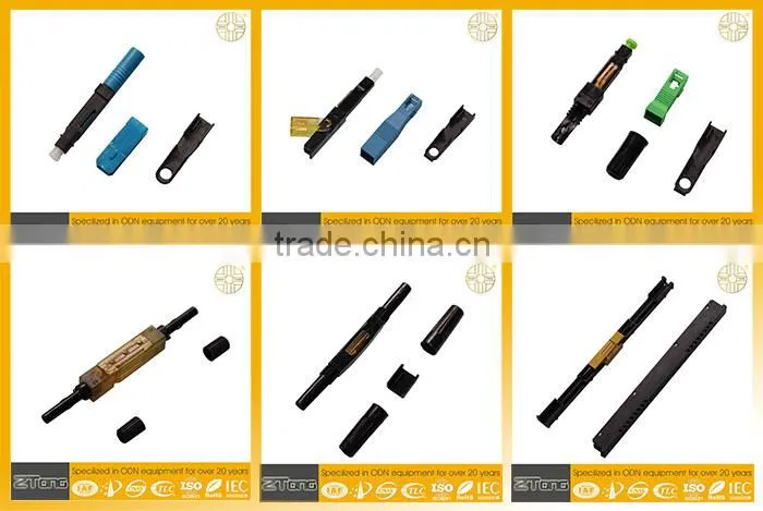 The best sale fiber optic odc connectors FTTH fast connectors top quality good material SC/APC optical fiber fast connectors