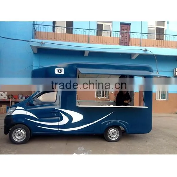cheap sale green mobile fast food truck made in 2015, China