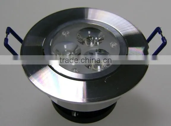 materials aluminium 3*1w Home Recessed ceiling light