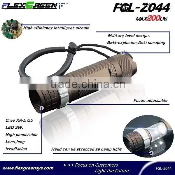 Rechargeable 18650 led Emergency flashlight