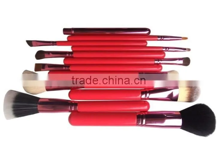 Portable natural hair professional makeup brush set