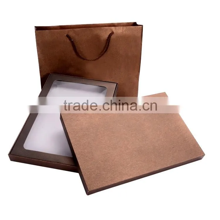 New Design Cusmetic Paper Gift Box Packaging With Clear Window.