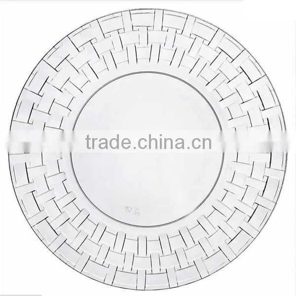 Wholesale Plastic Clear Bamboo Plate