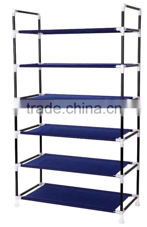 6 layers waterproof folding rotating shoe rack for sale