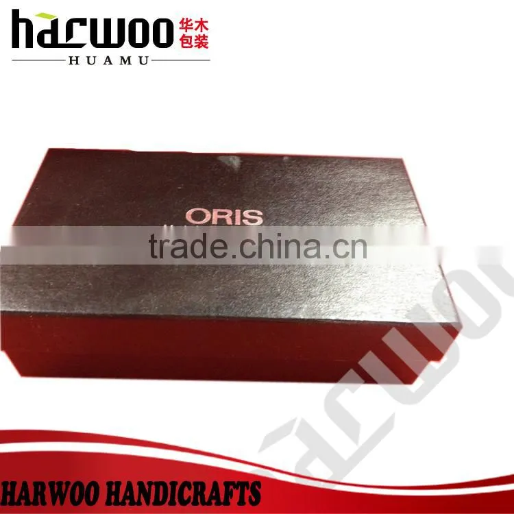 Brown Oris leather watch box,hot stamping watch box,watch display box