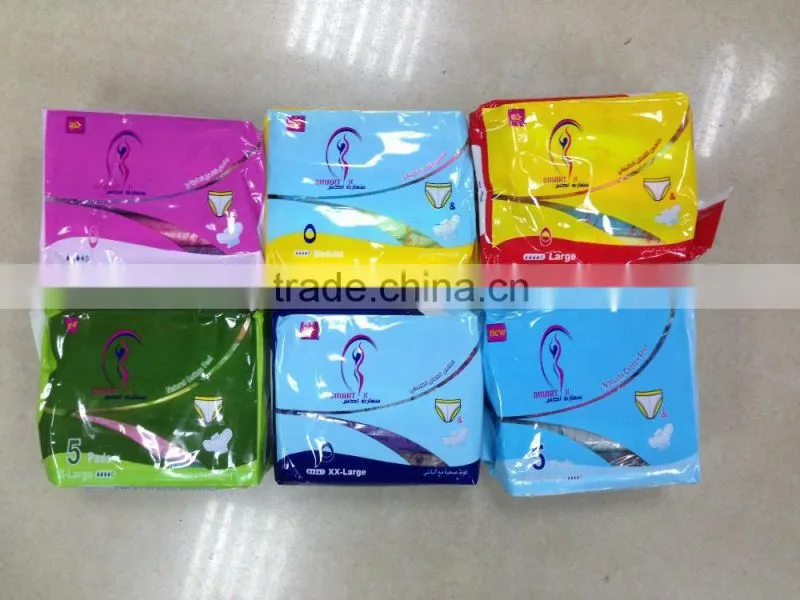cheap lady colorful underpants stocklots ,high quality packed with disposable sanitary napkin, individual packs,lady sexy pant