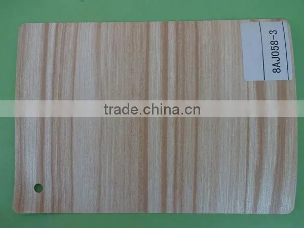 wood grain type pvc film for wood floor
