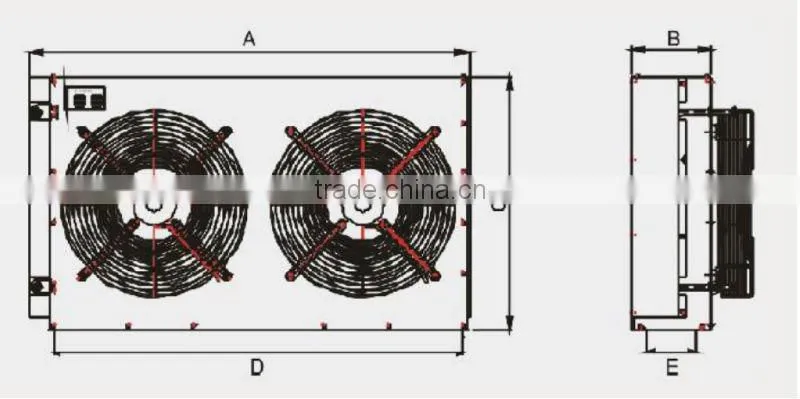 Air Cooled Condenser for Cold, Freezer and Deep-freezing Storage for Fruit, Meat and Vegetable, etc Storage