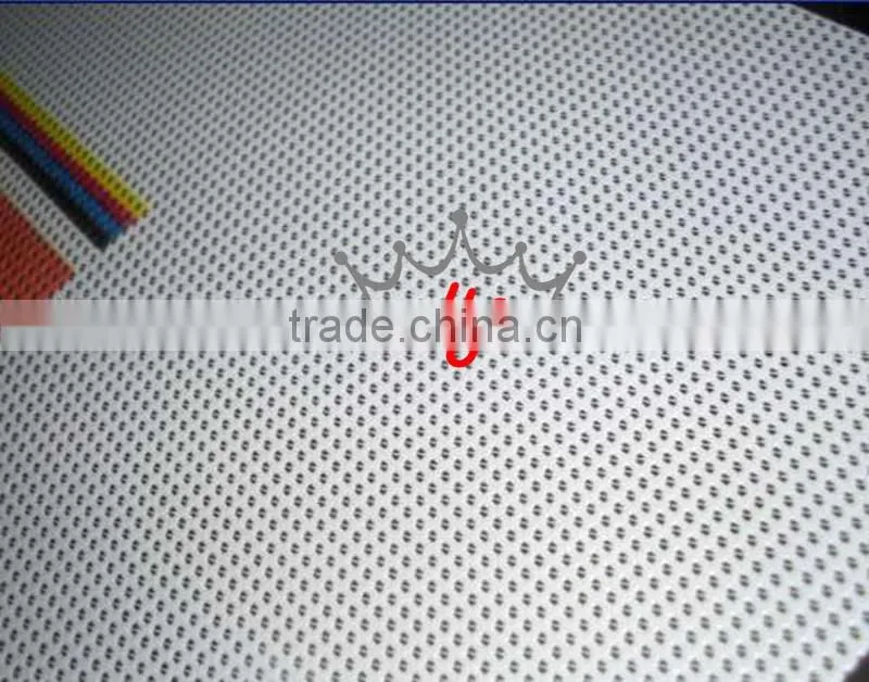 PVC coated polyester mesh fabric with anti fire
