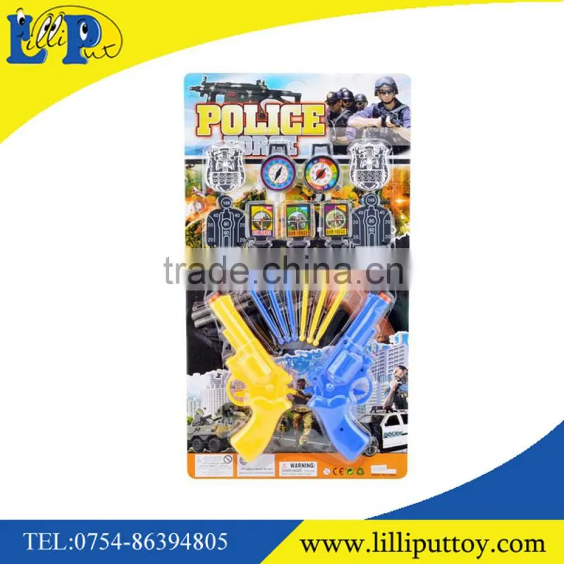 Newest soft shooting bullet gun police set toy for kid