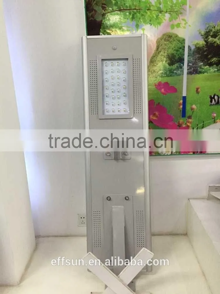 Aluminum die casting IP65 Outdoor Solar Street Light, all in one street lighting