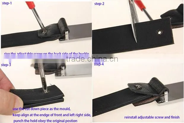 high quality 8mm diameter flat hole pin puncher for leather belt