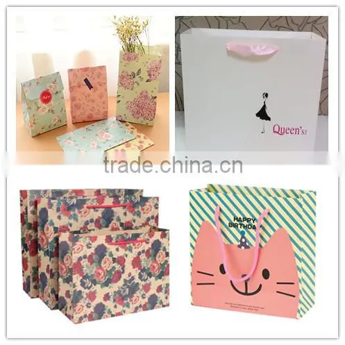high quality folding paper bag for gift