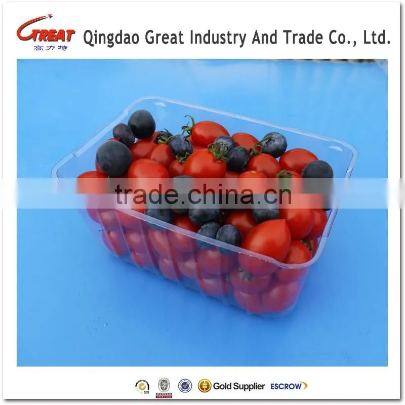 Clear Disposable Plastic Strawberry Fruit Transparent Box